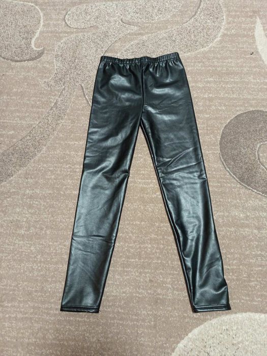 Теплі лосини екошкіра на дівчинку 10 р