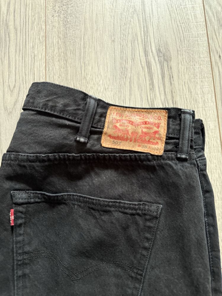 Levis W38 L32 Jeans Vintage, Spodnie 501 Dark color