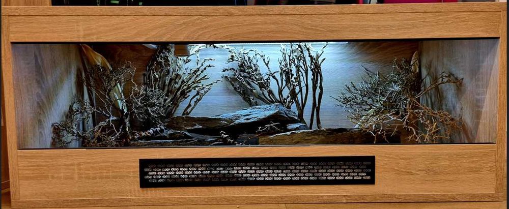 Terrarium 100x40x40 dla gekona agamy legwana jaszczurki węża żółwia