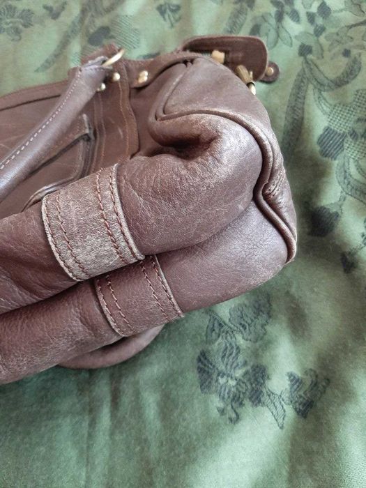 Сумка Maddison и клатч Assima натуральная кожа, коричневый цвет