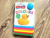 Colours Turn & Play książeczka obrotowa karty nauka kolorów english