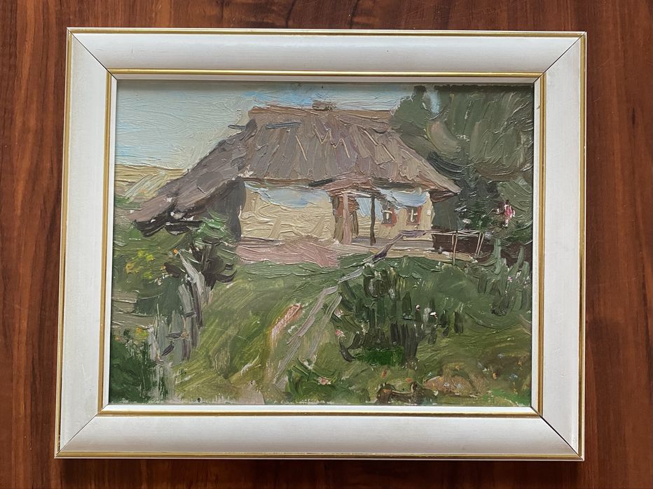 Картина ,,Сільське подвірʼяʼʼ 1966р.