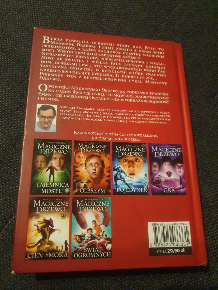 Magiczne drzewo Czerwone krzesło Maleszka Andrzej