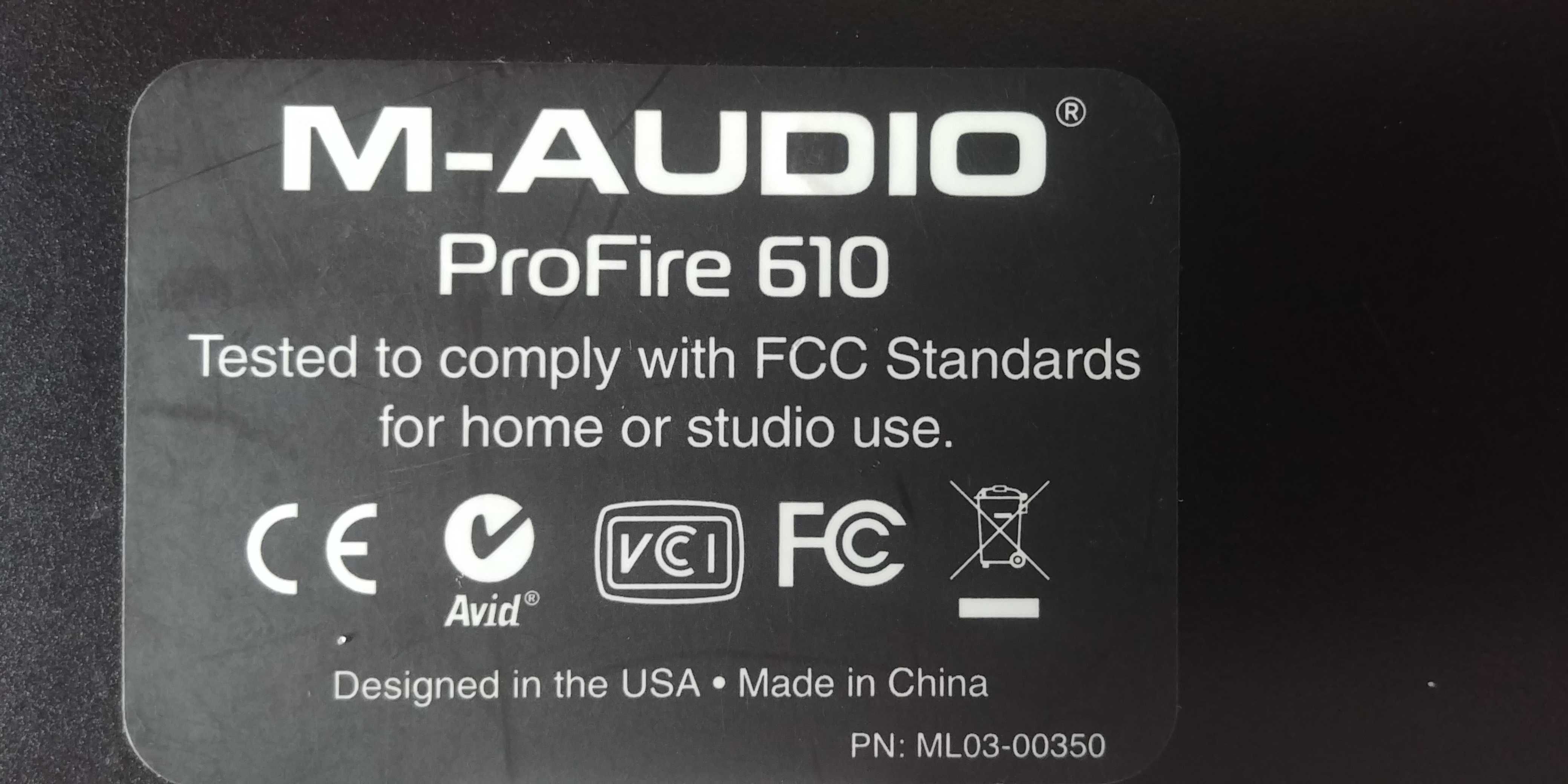 M-Audio Profire 610 interfejs FireWire - karta dźwiękowa