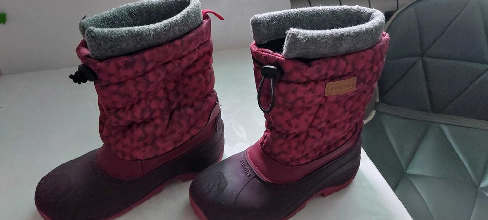 зимние сапоги на девочку Reima 34-35 р