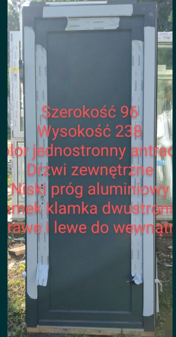 Drzwi zewnętrzne aluminiowe  Ciepłe Aluprof 50% ceny