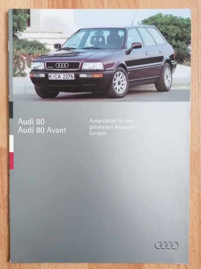 Prospekt Audi 80 B4 Sedan Avant