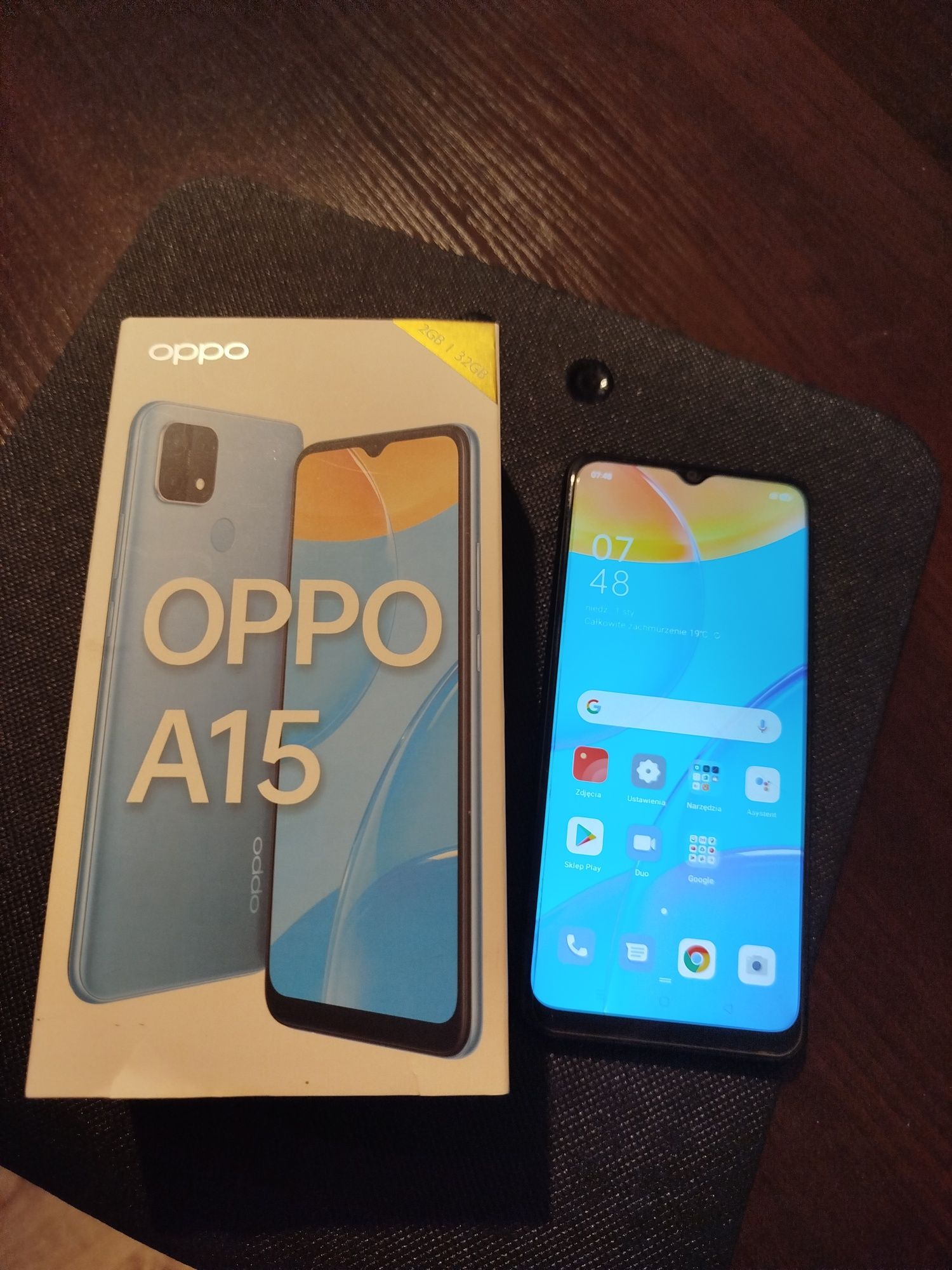 Smartfon Oppo A15 -stan bdb 2xEtui