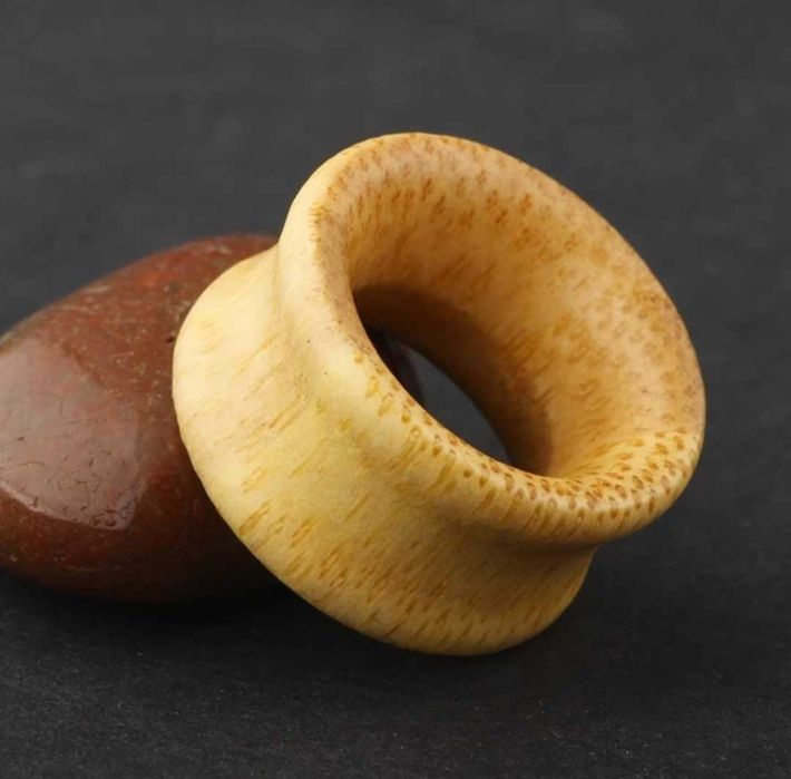 Piercings tuneis plugs janelas de orelha alargadores em bambu