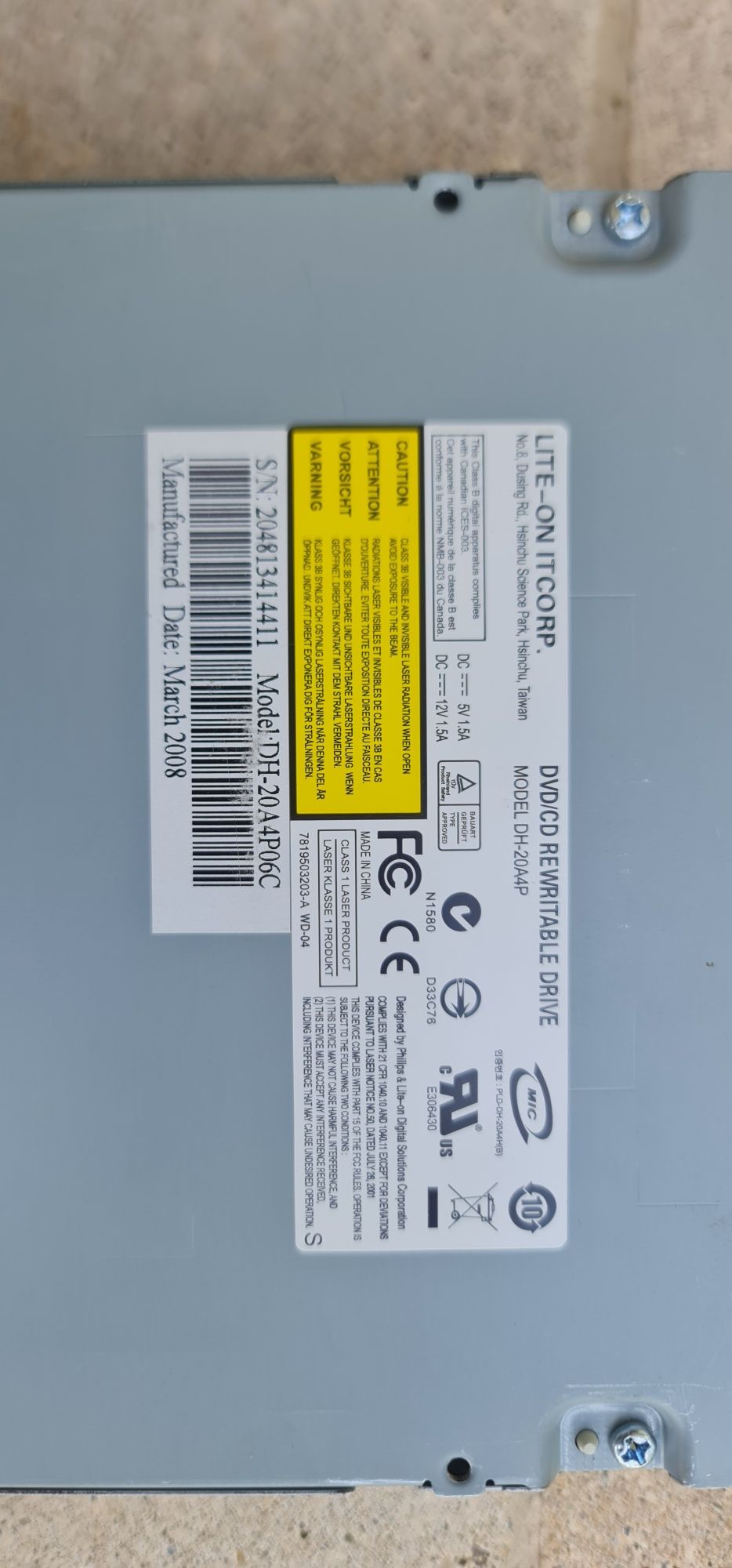 Nagrywarka DVD Lite-On DH-20A4P