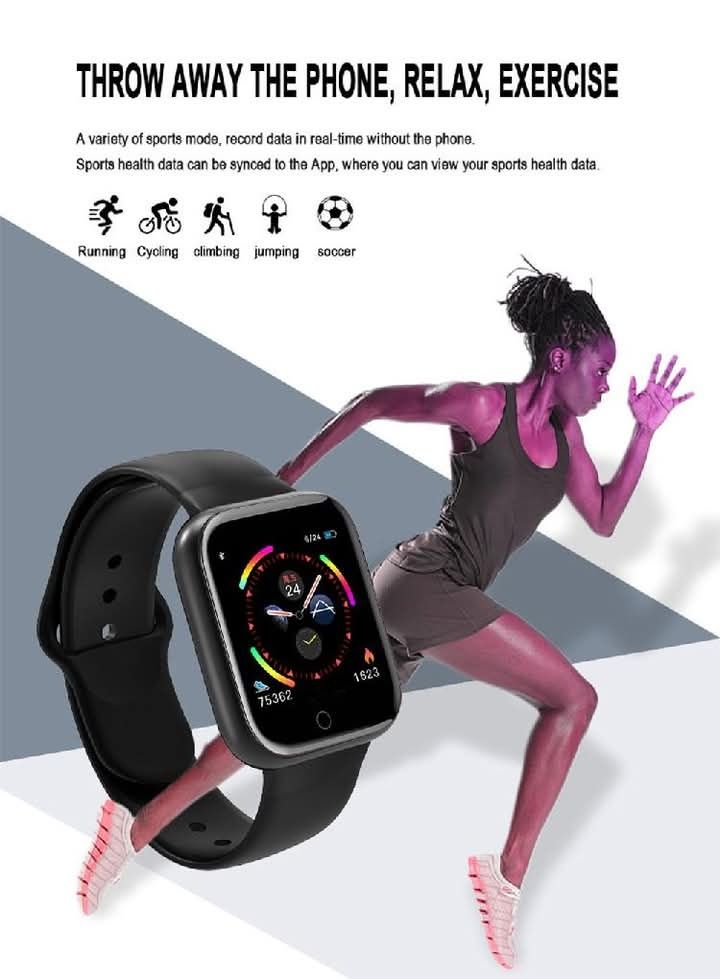 Smartwatch D20S 2021 Unisex Tętno DUŻY WYŚWIETLACZ