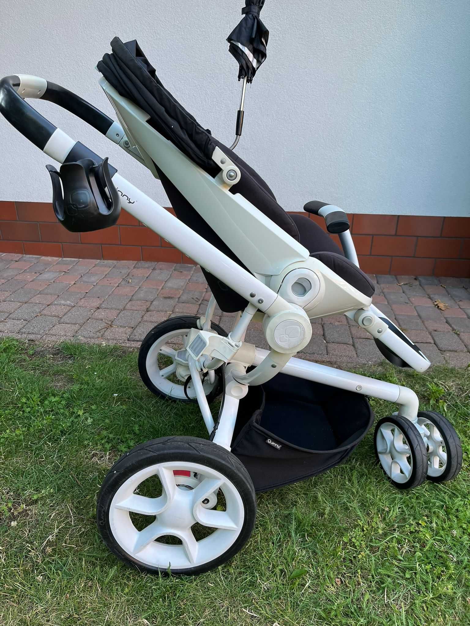 Wózek Quinny Moodd 3w1 Nosidło Fotelik Gondola Torba Kubek Parasolka