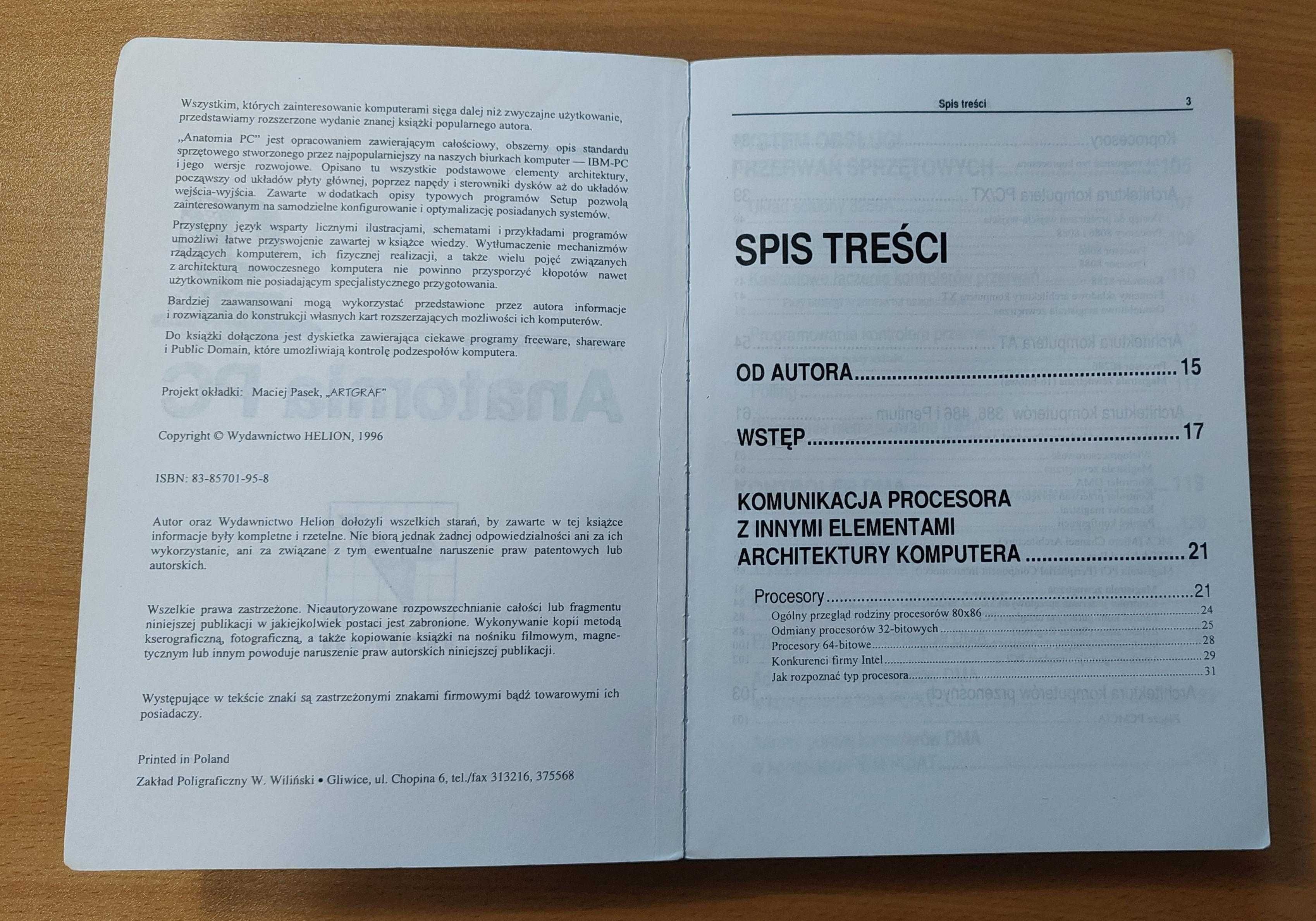 Książka "Anatomia PC" Piotr Metzger