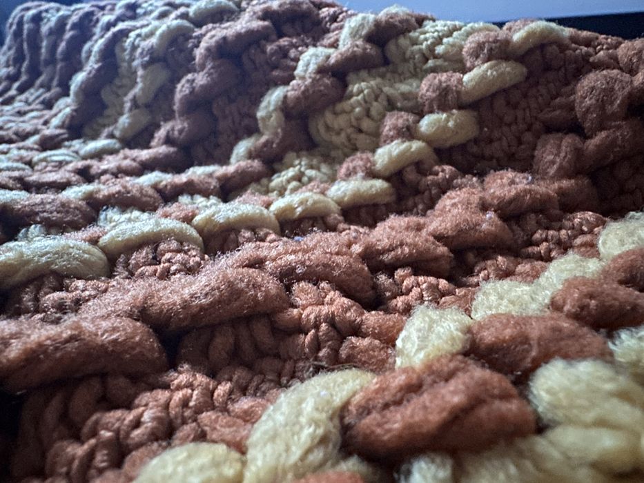 Narzuty na łóżko i fotele Handmade 3 szt.