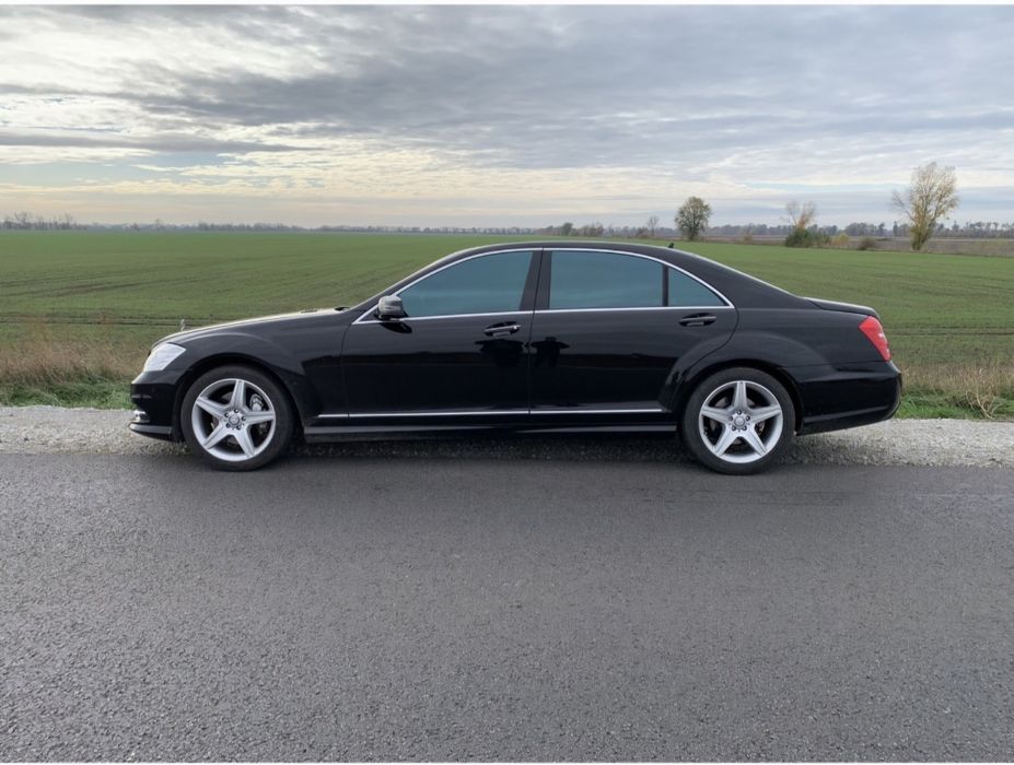 авто на свадьба юбилеи  черный Mersedes Benz S 500 оригинальный