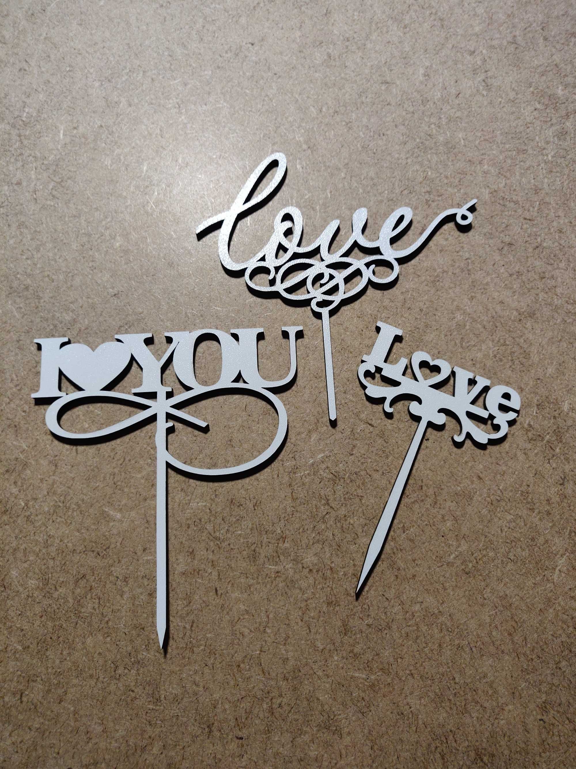 Toppers de bolo em MDF