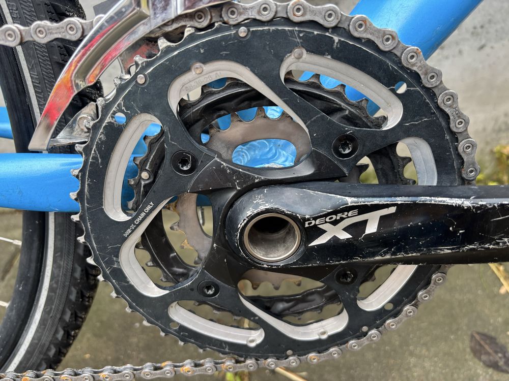 Rower gravel flat bar, deore xt, Avid db