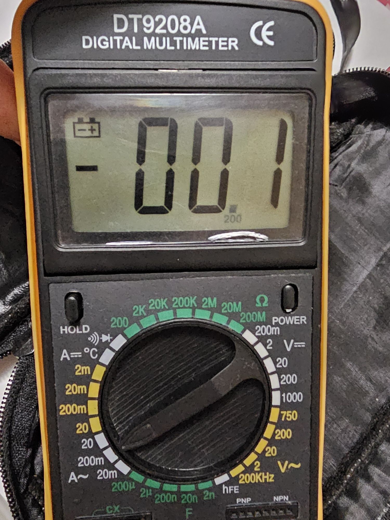 Тестер Цифровий Мультиметр DT9208A з Чохлом