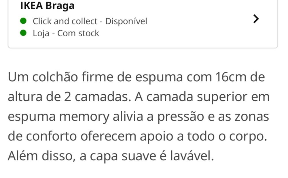 Cama com colchão. Excelente