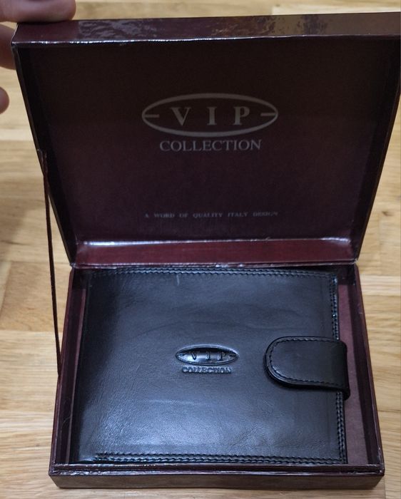 Portwel męski skórzany VIP Collection