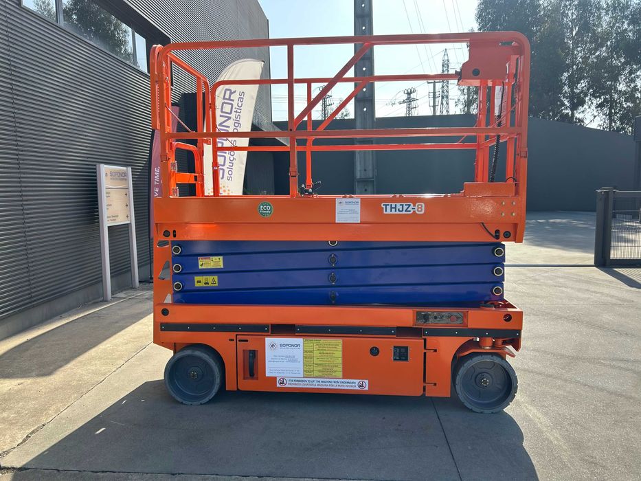 Plataforma elétrica Tesoura Nova 10 mts Tuhe THJZ-8