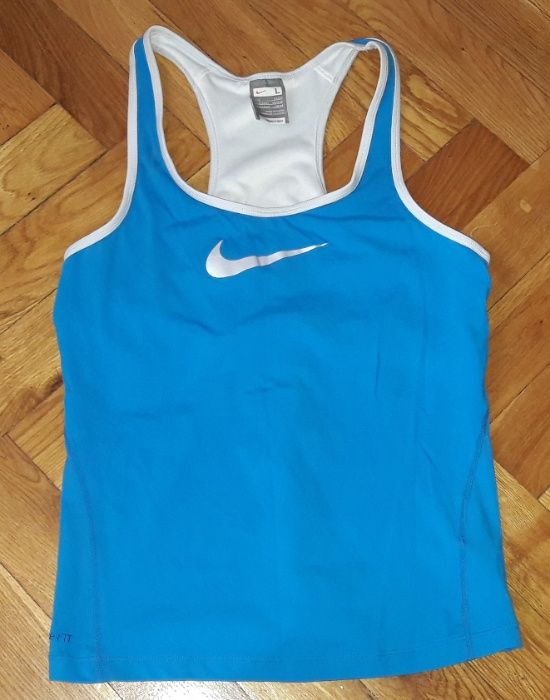 Niebieska bokserka Nike L z biustonoszem