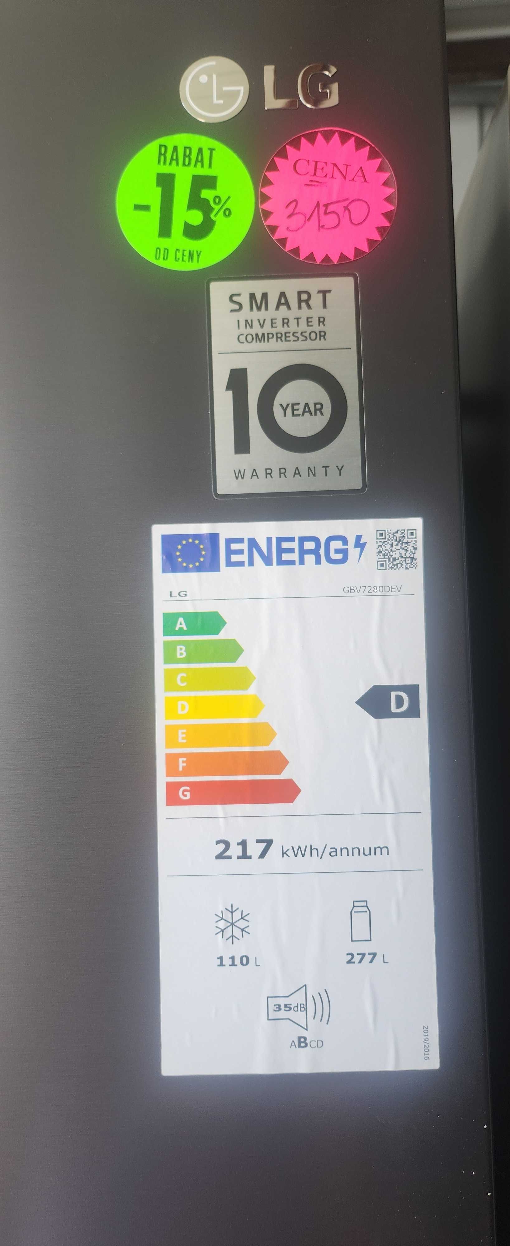 JANKI, ul. WSPÓLNA 6 Lodówka LG gbv7280dev