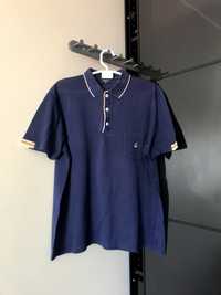 Polo de manga curta homem azul marinho