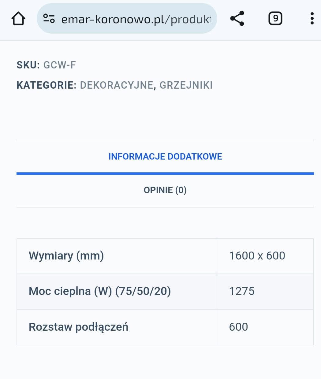 Grzejnik dekoracyjny