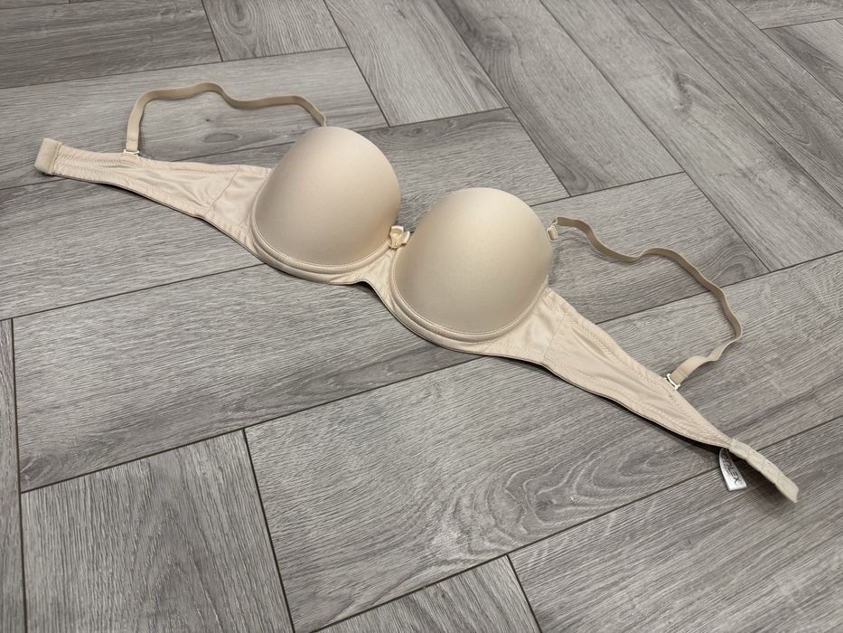 Biustonosz stanik samonośny beż nude gładki Nipplex 80b
