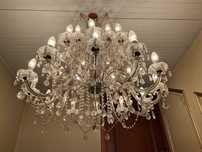 Duża lampa kryształowa