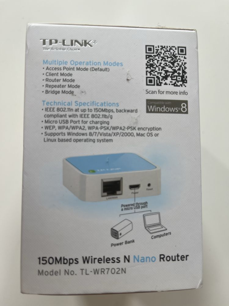 TP-Link Nano Router TL-WR702N tanio