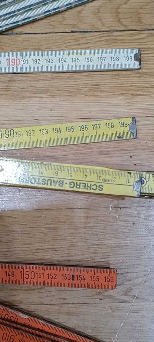 Metrówki zwijane i drewniane