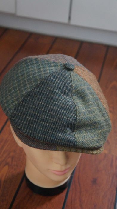 Kaszkiet Newsboy Rozmiar 57- 57 cm Krata Wielobarwna