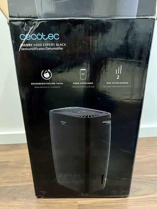 Desumidificador Cecotec BigDry 4000 Expert Black - garantia