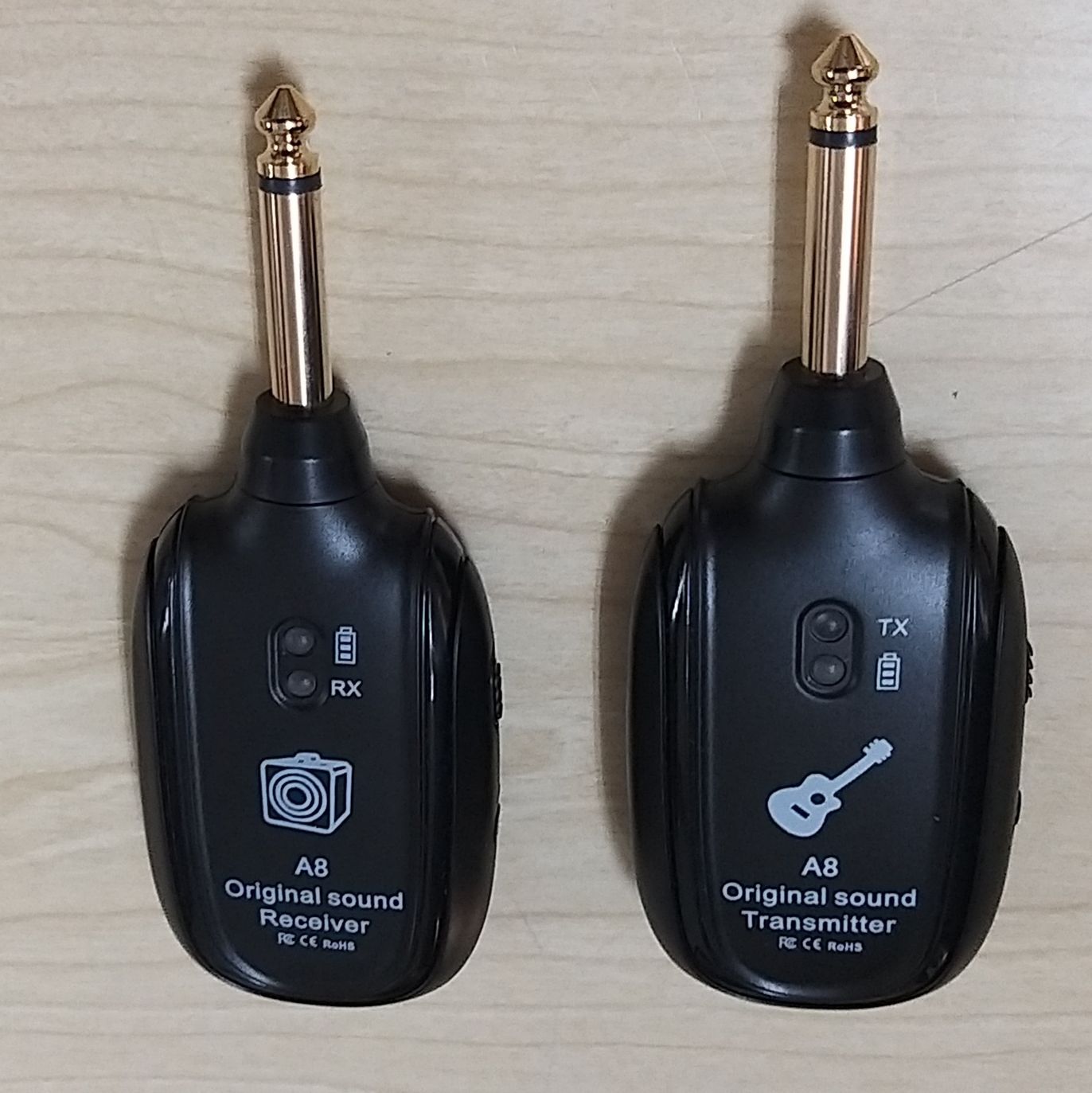 Wireless audio system guitarra.