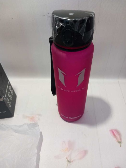 Sportowa butelka wody Super Sparrow 1l różowa