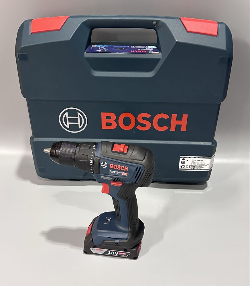 Wkrętarka wiertarka akumulatorowa BOSCH GSR 18V-50 3x2Ah Nowa 24m GW