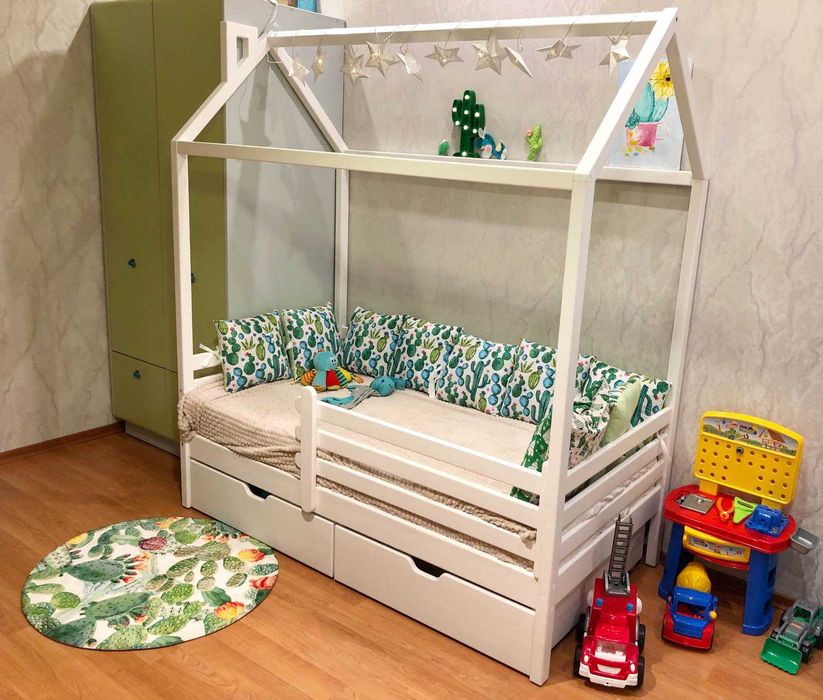 Кроватка ДОМИК дом, чердак ліжко будинок детская кровать