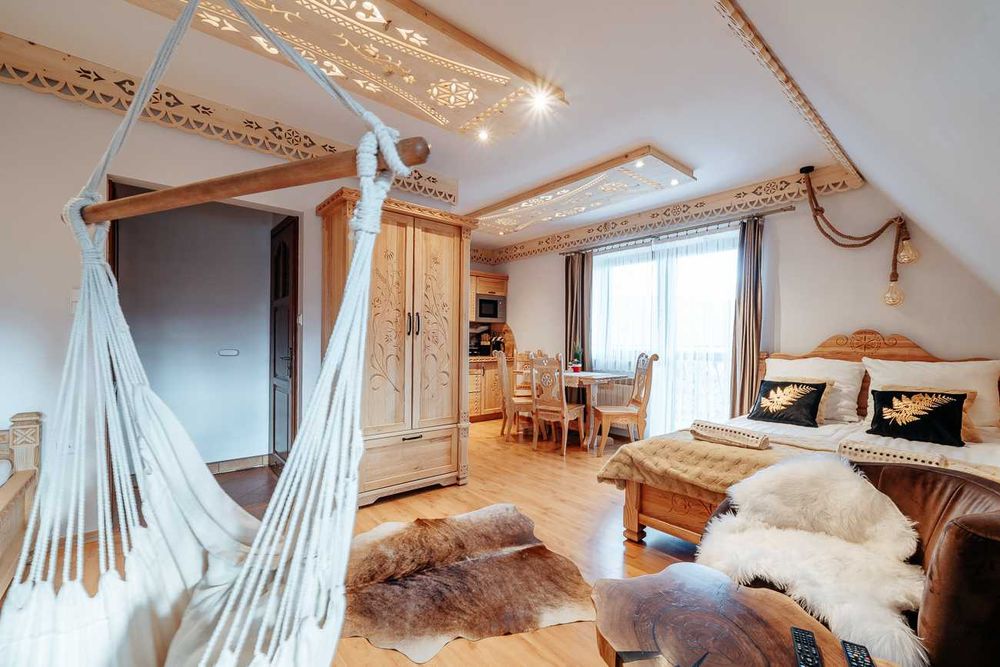 Pokoje apartamenty z widokiem na góry Tatry z kuchnią dzieci bilard