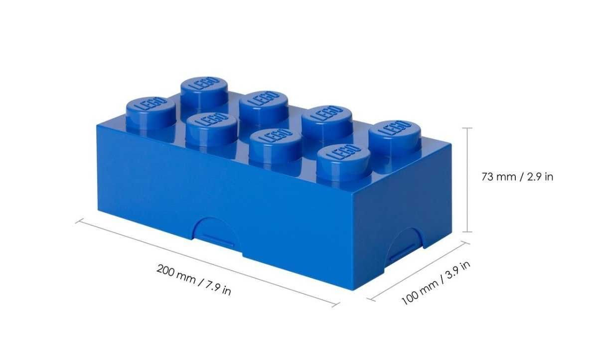 Lunchbox klocek LEGO (Niebieski)