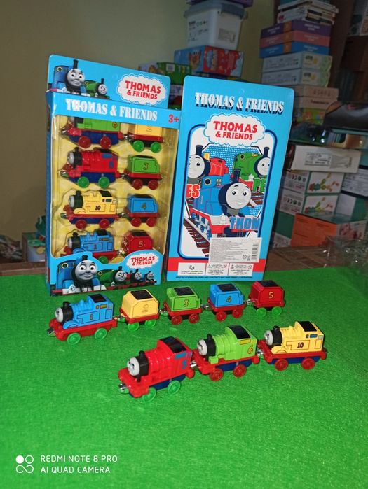 Потяг магнітний Томас поїзд конструктор цифри вагони магнитный поезд