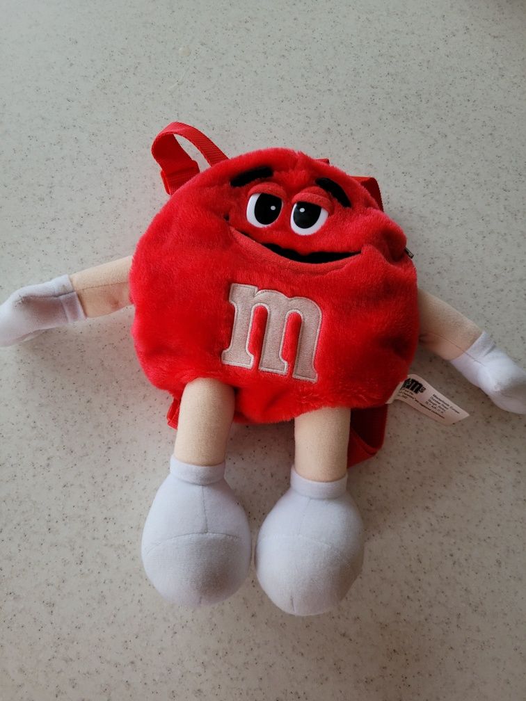 plecak m&m's czerwony dla dziecka
