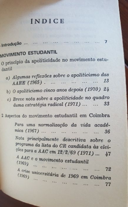 Rui Namorado - Movimento estudantil e política educacional