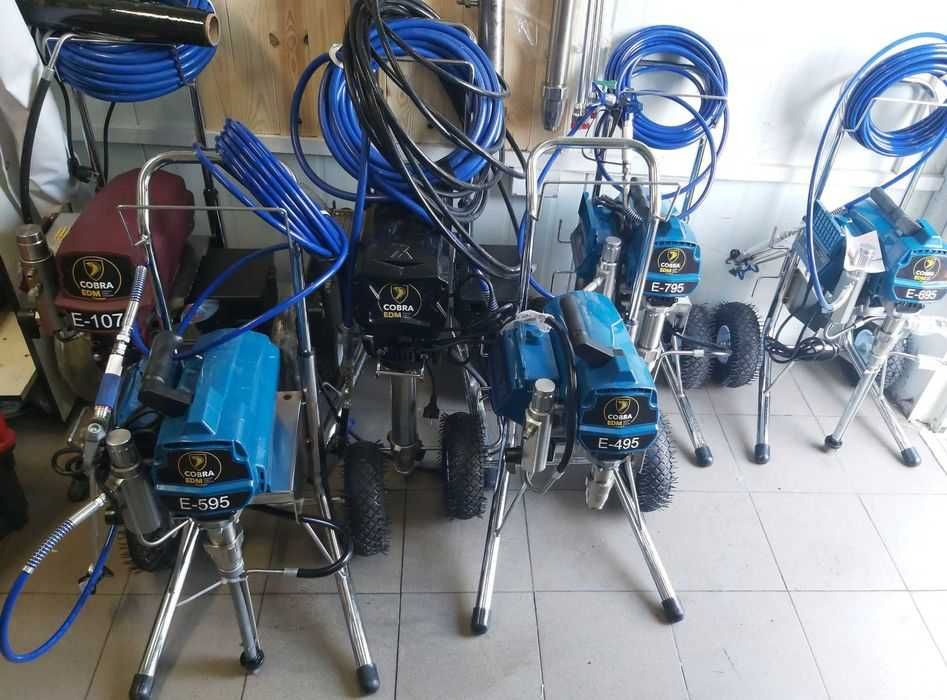 Agregat malarski Cobra E-595 Hi-boy na wózku 4l/min,227bar