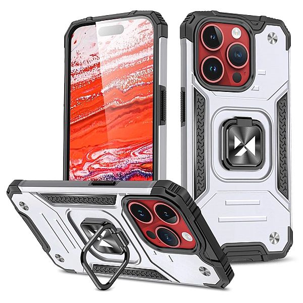 Pancerne etui z uchwytem na palec do iPhone 15 Pro Max Wozinsky Ring A