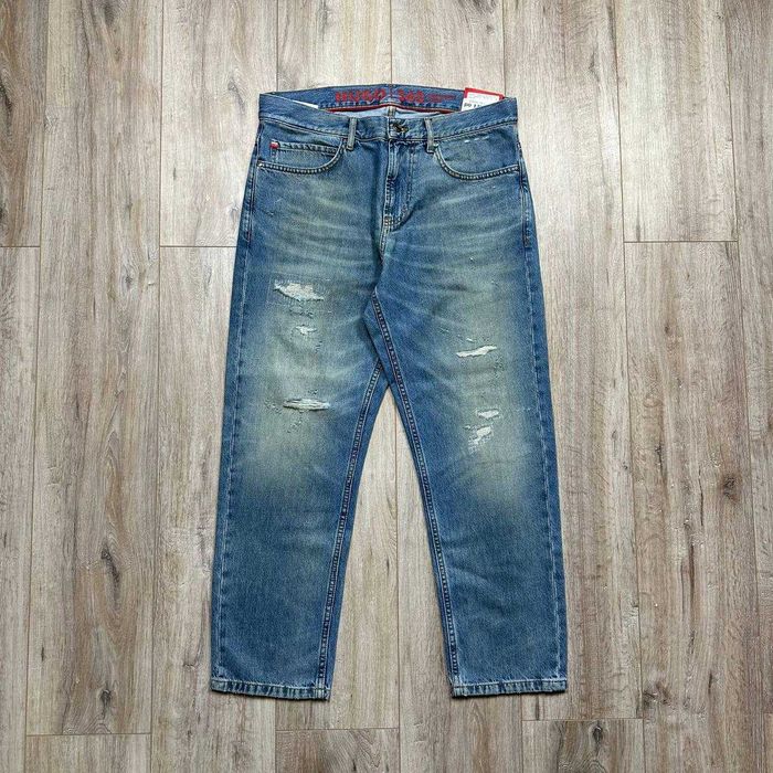 Джинси Hugo Boss 340 jeans sn99 distressed loose tapered fit cropped