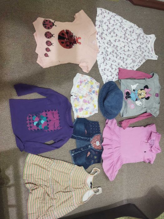 Пакет одежда вещи одяг на девочку 2-4 года пальто кутка