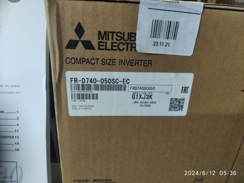 Частотный преобразователь Mitsubishi Electric FR-D740-050SC-E