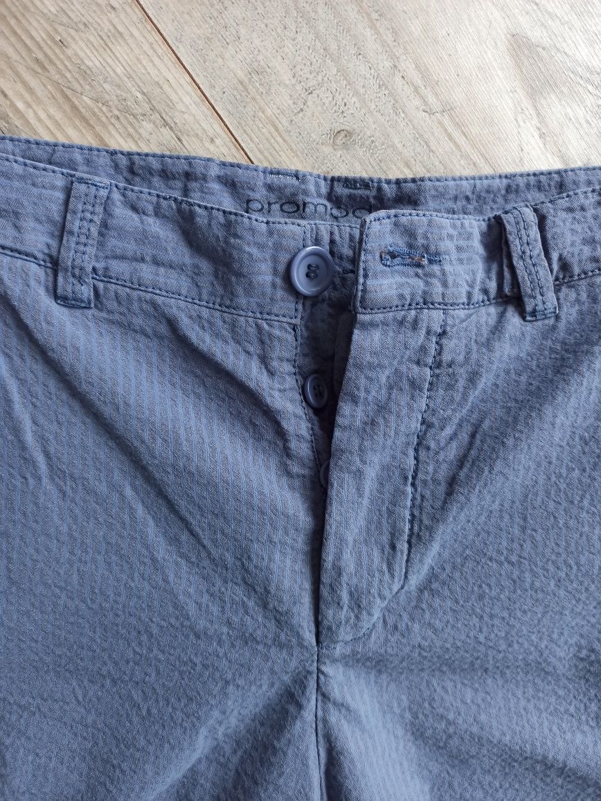 Чоловічі брюки Promod denim котонові штани сіро-блакитні прямі якісні